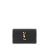 Saint Laurent Black Calf Leather Bos Taurus Wallet