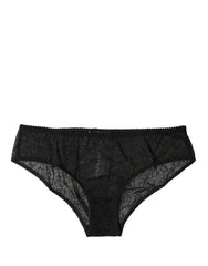 Dolce & Gabbana Black Nylon Stretch Mid Waist Brief Underwear