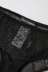 Dolce & Gabbana Black Nylon Stretch Mid Waist Brief Underwear
