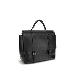Brunello Cucinelli Black Calf Leather Bos Taurus Luggage And Travel