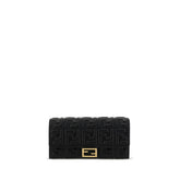 Fendi Black Lamb Ovis Aries Aries Wallet