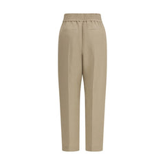 Brunello Cucinelli Beige Viscose Casual Pants
