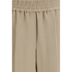 Brunello Cucinelli Beige Viscose Casual Pants