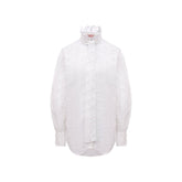 Valentino White Cotton Blouse
