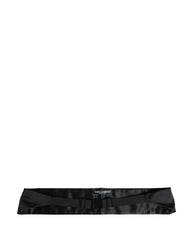 Dolce & Gabbana Black 100% Silk Women Wide Waist Cummerbund