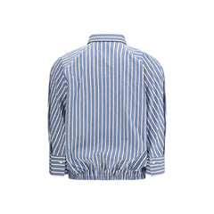 Brunello Cucinelli Blue Cotton Shirt