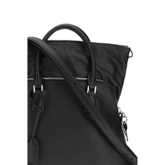 Maison Margiela Black Calf Leather Bos Taurus Handbag