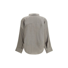 Brunello Cucinelli Bicolor Linen Blouse