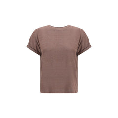 Brunello Cucinelli Brown Nylon T-Shirt