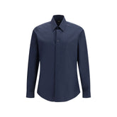Fendi Blue Cotton Shirt
