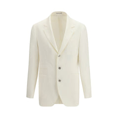 Brunello Cucinelli White Linen Blazer