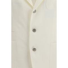 Brunello Cucinelli White Linen Blazer