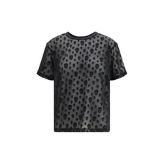 Alexander McQueen Black Polyamide T-Shirt