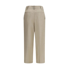 Brunello Cucinelli Beige Linen Casual Pants