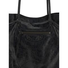 Balenciaga Black Lamb Ovis Aries Aries Shoulder Bag