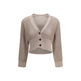 Brunello Cucinelli Beige Cotton Cardigan