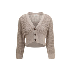 Brunello Cucinelli Beige Cotton Cardigan