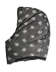 Dolce & Gabbana Black Logo Print Whole Head Wrap Capello Hat