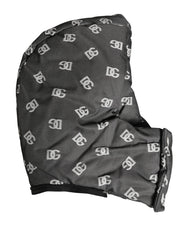 Dolce & Gabbana Black Logo Print Whole Head Wrap Capello Hat