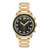 Versace Gold Stainless Steel Dress Watch