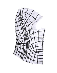Dolce & Gabbana Men White Stripes Nylon Ski Mask Balaclava Hat
