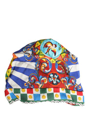 Dolce & Gabbana Multicolor Carretto Motif Turban Headwear Hat