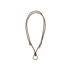 Brunello Cucinelli Brown Calf Leather Bos Taurus Glasses (Frames)