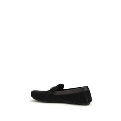 Dolce & Gabbana Black Calf Leather Bos Taurus Slip-On Loafers