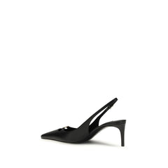Dolce & Gabbana Black Calf Leather Bos Taurus High Heel Pumps