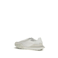 Dolce & Gabbana White Calf Leather Bos Taurus Athletic Sneakers