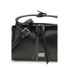 Dolce & Gabbana Black Calf Leather Bos Taurus Handbag