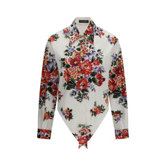 Dolce & Gabbana Multicolor Cotton Pattern Shirt