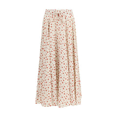 Dolce & Gabbana Multicolor Silk Midi Skirt