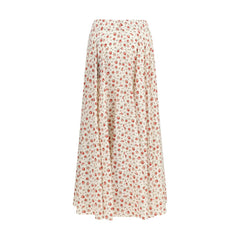Dolce & Gabbana Multicolor Silk Midi Skirt