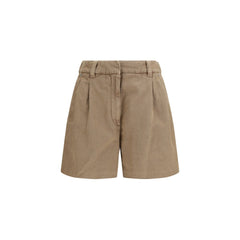 Brunello Cucinelli Beige Cotton Bermuda Shorts