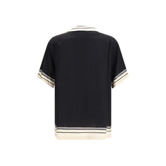Dolce & Gabbana Multicolor Silk Shortsleeve Shirt