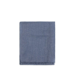 Brunello Cucinelli Blue Cashmere Scarf