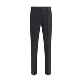 Dolce & Gabbana Black Wool Oves Aries Dress Pants