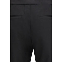 Maison Margiela Black Fleece Wool Casual Pants