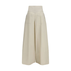 Brunello Cucinelli Beige Cotton Pants