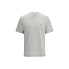 Brunello Cucinelli Gray Cotton T-Shirt