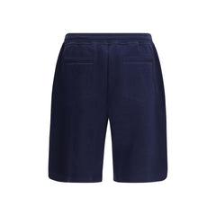 Brunello Cucinelli Blue Cotton Bermuda Shorts