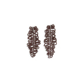Brunello Cucinelli Bordeaux Silver Earrings