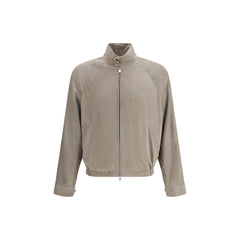 Brunello Cucinelli Bicolor Leather Jacket
