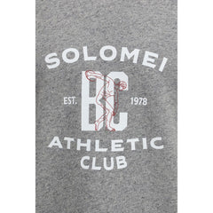 Brunello Cucinelli Gray Cotton Sweatshirt