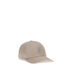 Brunello Cucinelli Beige Linen Cap (Baseball Hat)