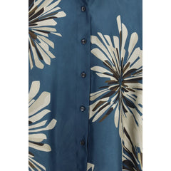 Brunello Cucinelli Multicolor Silk Pattern Shirt