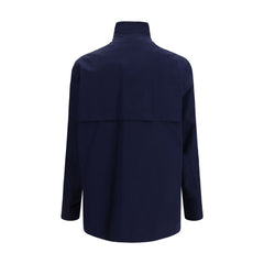 Brunello Cucinelli Blue Cotton Full-Length Jacket