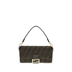 Fendi Brown Recycled Polyester Shoulder Bag