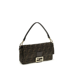 Fendi Brown Recycled Polyester Shoulder Bag